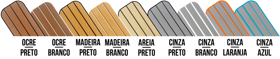cores pisos náuticos jett deck